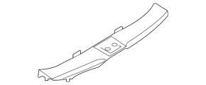 Nissan Murano z52 trunk opening trim, black, scratches