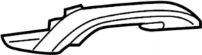 Left rear bumper molding for Infiniti QX30 17-19 S