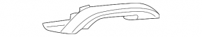 Rear bumper molding left Infiniti QX30 17- S broken mount