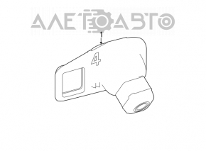 Rear view camera for Toyota Rav4 16-18