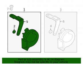 High signal Audi Q3 8U 15-18 with bracket