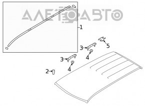Roof lining right Subaru Forester 19-24 SK type 2