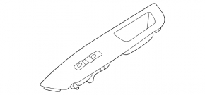 Front right window lift control for Kia Sorento 10-14 without trim