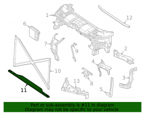 TV lower bar Mercedes W167 GLE 350 450 20-23