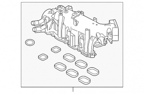 Intake manifold upper part Ford Explorer 11-15 3.5