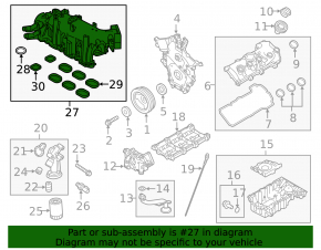 Intake manifold upper part Ford Explorer 11-15 3.5