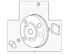 Lincoln MKZ 13-16 vacuum booster with sensor