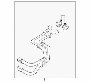 Lincoln MKZ 13-20 hybrid automatic transmission cooling system pipes