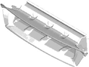 Upper radiator deflector for Ford C-max MK2 13-18