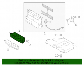 Upper radiator deflector for Ford C-max MK2 13-18