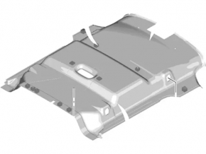 Headlining rear Ford Transit Connect MK2 13-18