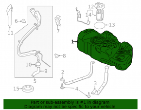Fuel tank Ford Transit Connect MK2 13- 2.5