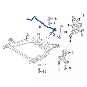 Front stabilizer Lincoln MKZ 16-20