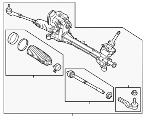 Ford Transit Connect MK2 13-19 Long Wheelbase Steering Rack