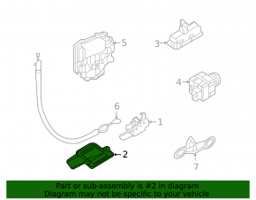 Volkswagen ID.4 23-25 trunk lock trim