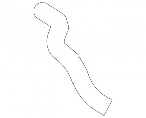Upper cooling hose Nissan Versa 1.8 10-12