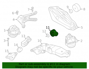 Gearbox mount for BMW 3 G20 19-25