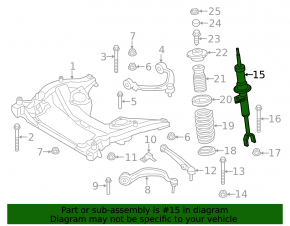 Front left shock absorber BMW 5 GT F07 10-17