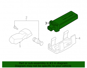 Tire Pressure Control Module TPMS Antenna BMW 5 F10 11-16