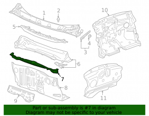 Wiper tray Chevrolet Bolt EV 22-23