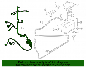Starter-generator wiring for the Audi A6 C7 12-18 2.0T