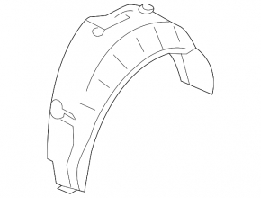 Rear right fender liner BMW 3 GT F34 14-19