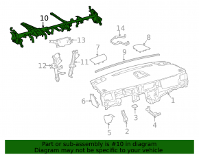 Under-torpedo pipe reinforcement Toyota Sienna 15-20