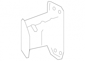 Left rear bumper reinforcement fang for Toyota C-HR 18-22 Turkey built