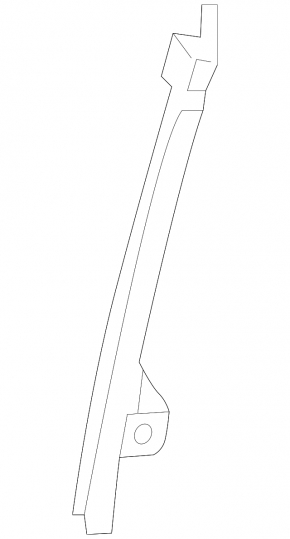 Front left door glass guide Toyota Venza 21- rear