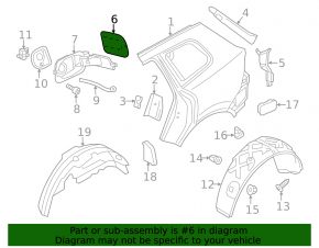 Fuel filler flap VW Touareg 11-17