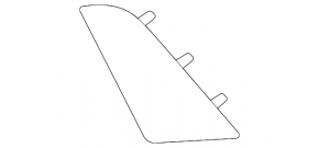 Right rear bumper cover for Kia Sorento 21-24 HEV, PHEV