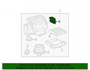 Actuator motor heater drive ventilation, recirculation Toyota Solara 04-08