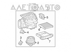 Actuator motor heater drive ventilation, recirculation Toyota Solara 04-08