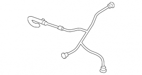 Cooling system return pipe tank-radiator Audi Q5 8R 13-17 3.0
