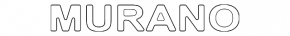 Emblem inscription Murano trunk door Nissan Murano 25-26
