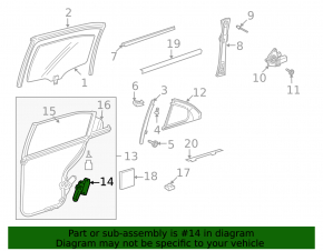 Rear right window lift motor for Mercedes S-class W221