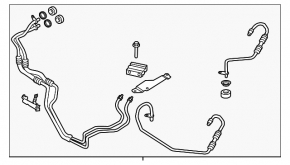 Lincoln MKC 15-19 transmission cooling pipes with valve