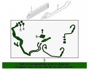 Lincoln MKC 15-19 transmission cooling pipes with valve