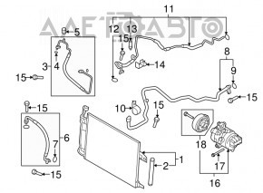 Mazda6 09-13 2.5" air conditioner condenser