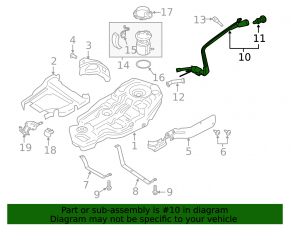 Fuel filler neck Ford Explorer 20-24 2.3T, 3.0T, 3.3