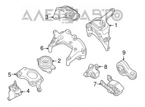 Upper engine mount for Nissan Altima Teana 13-18