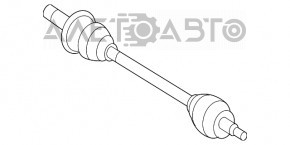 Drive axle rear right Mercedes X164 GL W164 ML