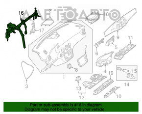 Under-torpedo pipe reinforcement Mercedes GLA 15-20