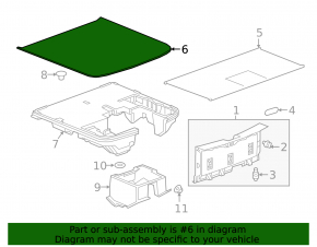 Trunk floor Chevrolet Volt 16 - black