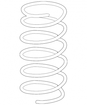 Front left spring Mercedes W164 ML W251 R