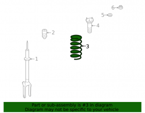 Front left spring Mercedes W164 ML W251 R