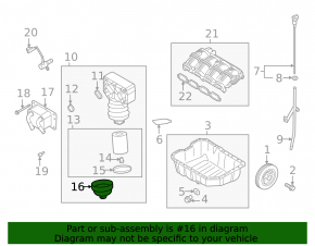 Hyundai Sonata 20-26 Oil Filter Housing Cover