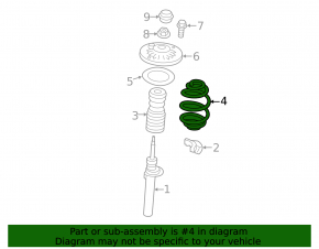 Front left spring BMW X3 F25 11-17 2.0T, 3.0