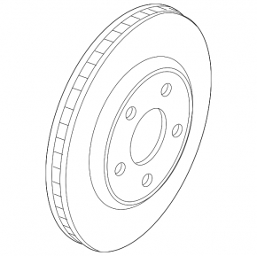 Front left brake disc Nissan Leaf 18- 282/28 mm