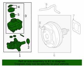 Lexus IS 14-16 brake master cylinder with reservoir